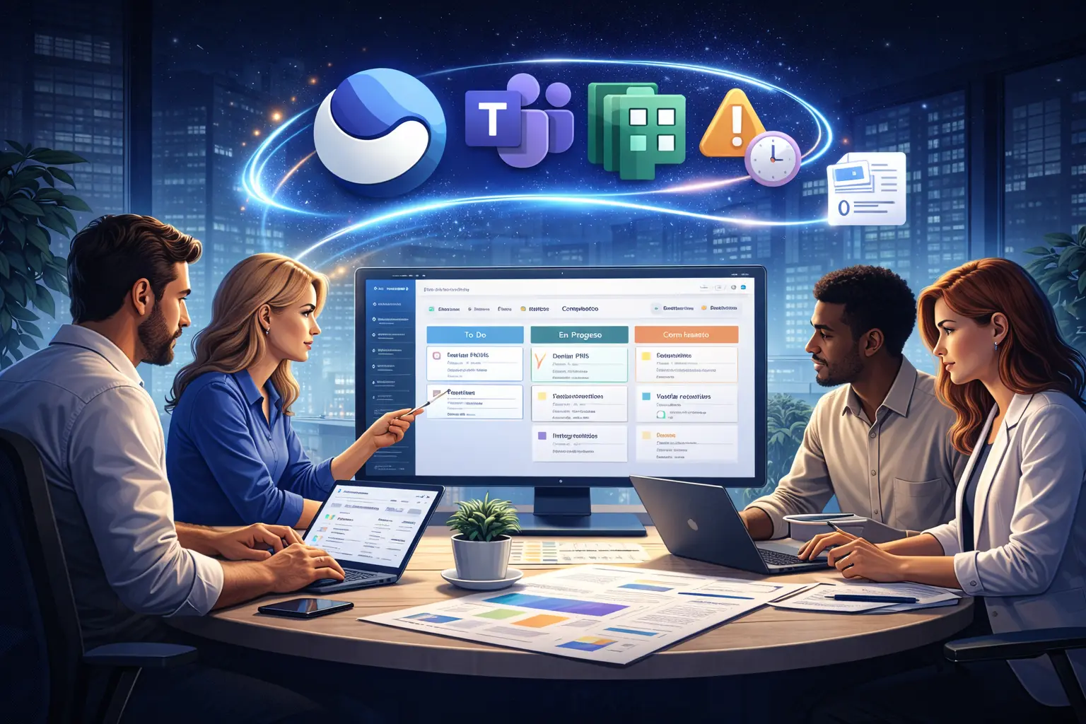 Operaciones eficientes: gestiona proyectos en Teams con asistencia de IA